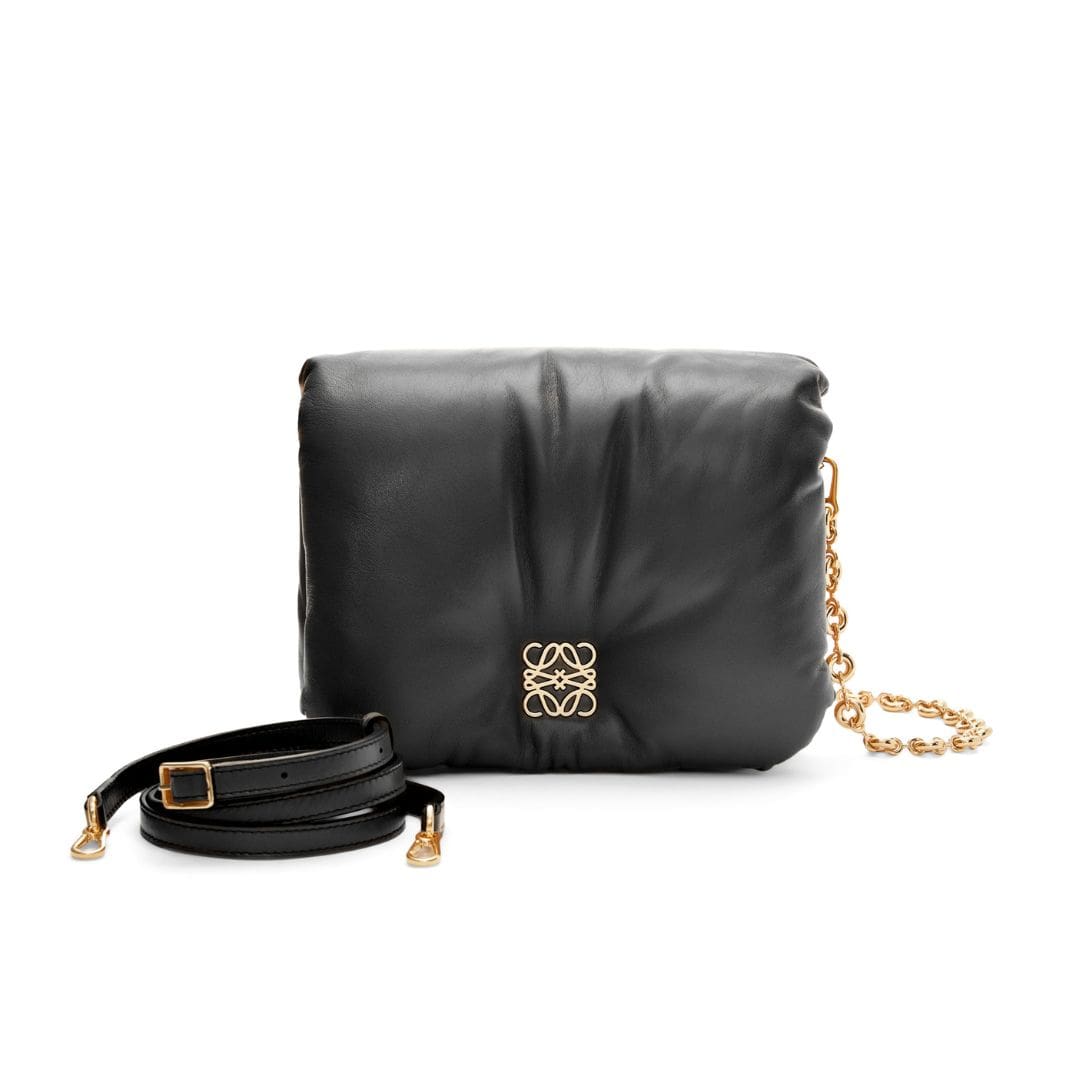 LOEWE GOYA PUFFER BAG IN SHINY LAMBSKIN 1 LOEWE GOYA PUFFER BAG IN SHINY LAMBSKIN