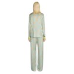 DRIES VAN NOTEN PRINTED SILK SHIRT MINT