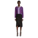 DRIES VAN NOTEN GEOMETRIC SHIRT BLUE