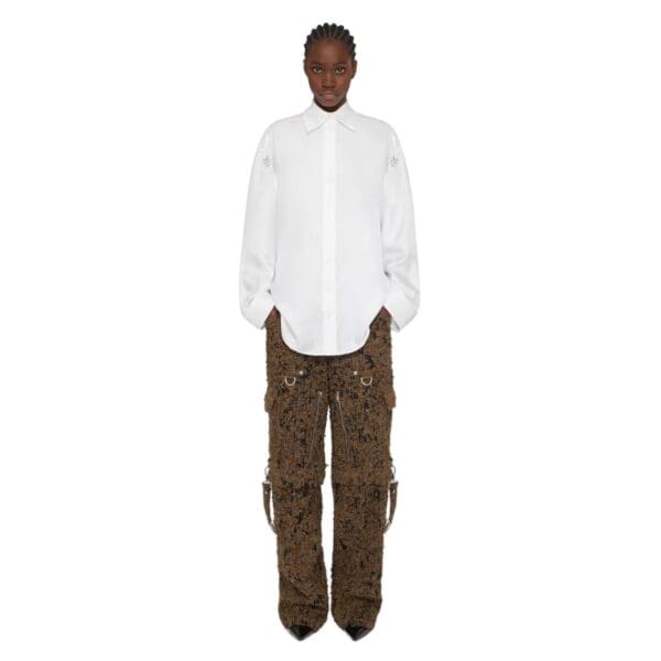 GIVENCHY SHIRT IN SILK WITH CRYSTALS