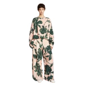 DRIES VAN NOTEN DRAPED SWEATSHIRT EMERALD