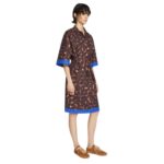 DRIES VAN NOTEN PRINTED SHIRT DRESS DESSIN A