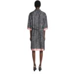 DRIES VAN NOTEN SILK SHIRT DRESS DESSIN A