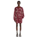 DRIES VAN NOTEN EMBROIDERED SWEATER BURGUNDY