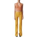 STOULS RAQUEL LEATHER CROP TOP