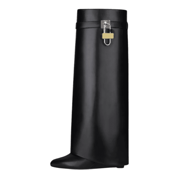 GIVENCHY SHARK LOCK BOOTS IN LEATHER