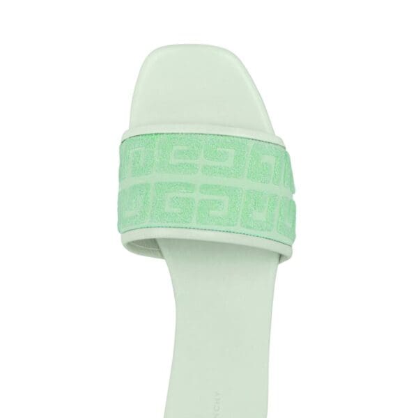 GIVENCHY 4G flat mules in 4G cotton towelling 1