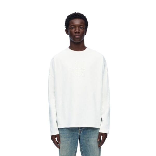 LOEWE LOOSE FIT LONG SLEEVE T SHIRT IN COTTON
