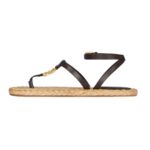 GIVENCHY 4G LIQUID SANDALS IN RAFFIA