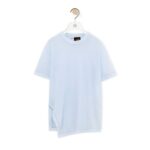 LOEWE ASYMMETRIC T SHIRT IN COTTON BLEND