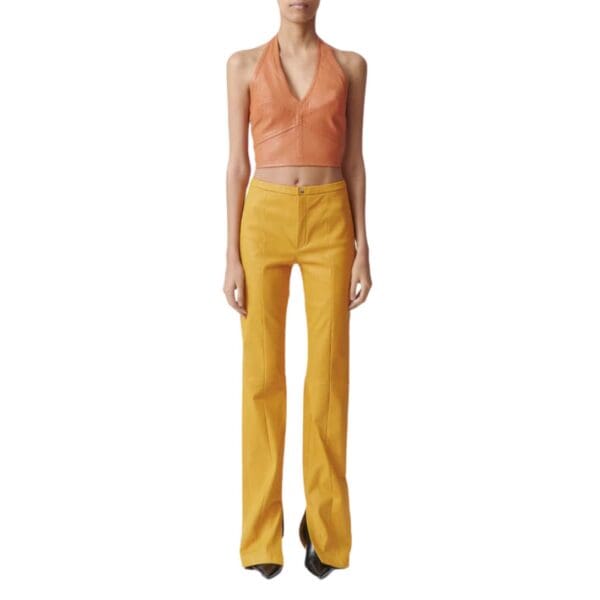 STOULS KAM PANTS LEATHER TAPERED PANTS