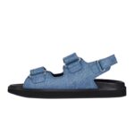 GIVENCHY 4G SANDALS IN DENIM