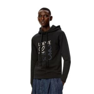 LOEWE ANAGRAM REGULAR FIT HOODIE IN COTTON