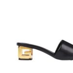 GIVENCHY CUBE MULES IN LEATHER