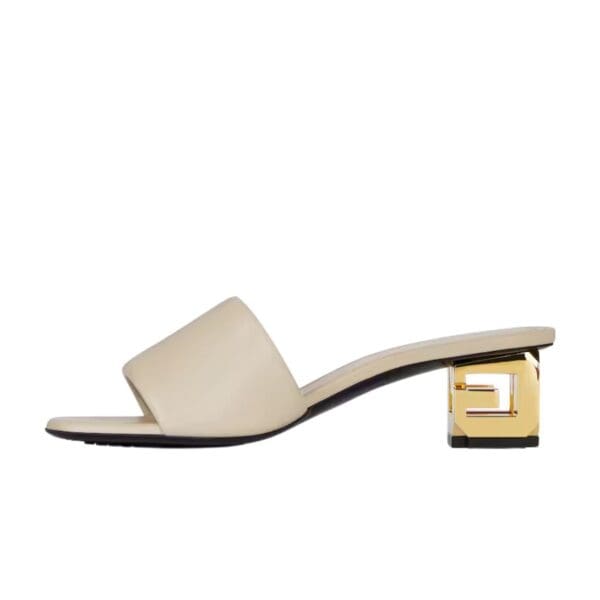 GIVENCHY CUBE MULES IN LEATHER