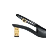 GIVENCHY G CUBE SLINGBLACK PUMPS IN LEATHER