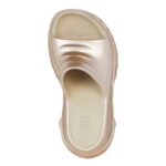 GIVENCHY MARSMALLOW WEDGE SANDALS IN LAMINATED RUBBER