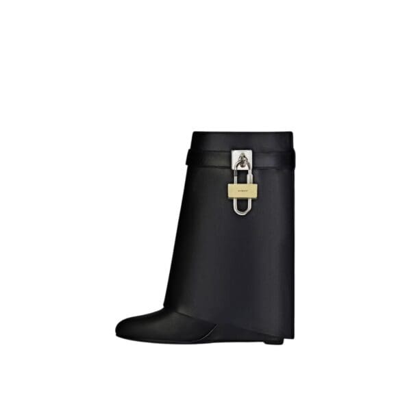 GIVENCHY SHARK LOCK ANKLE BOOTS IN LEATHER