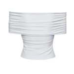 MAGDA BUTRYM OFF SHOULDER JERSEY TOP IN WHITE