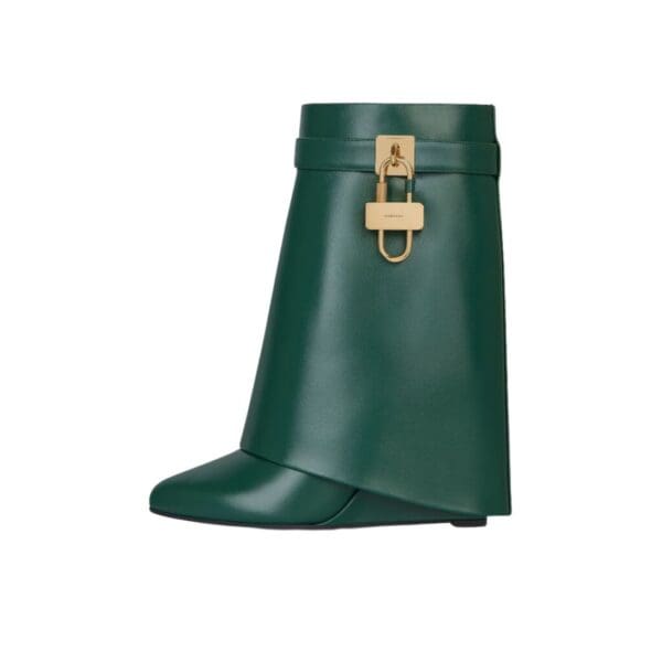 GIVENCHY SHARK LOCK ANKLE BOOTS IN LEATHER