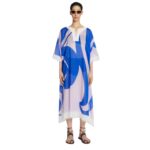 DRIES VAN NOTEN COTTON KAFTAN BLUE