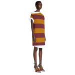 DRIES VAN NOTEN SWEATSHIRT DRESS MUSTARD