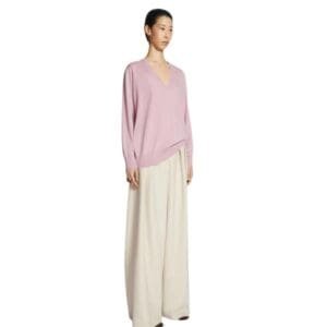 DRIES VAN NOTEN MERINO WOOL SWEATER PINK