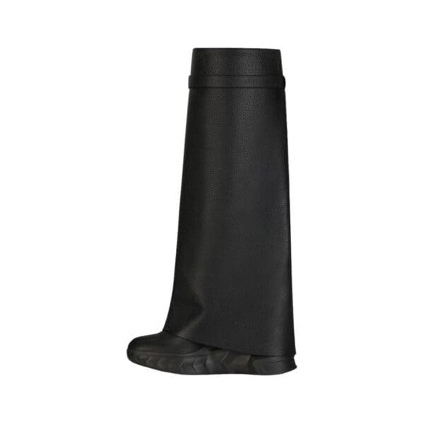 GIVENCHY SHARK LOCK BIKER ANKLE BOOTS IN GRAINED LEATHER