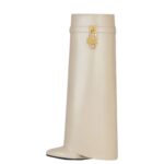 GIVENCHY SHARK LOCK BOOTS IN LEATHER