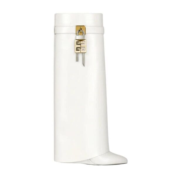 GIVENCHY SHARK LOCK BOOTS IN LEATHER