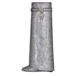 GIVENCHY SHARK LOCK BOOTS IN SUEDE WITH STRASS