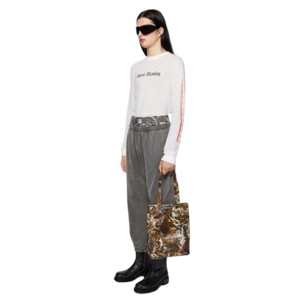 ACNE STUDIOS LOGO SHOULDER TOTE BAG