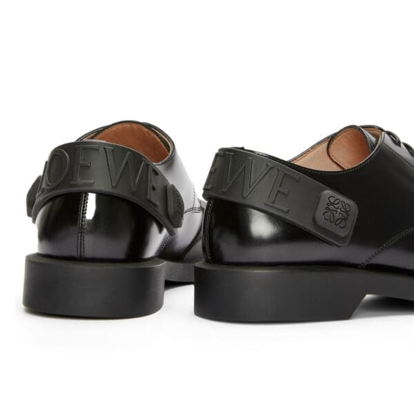 LOEWE DERBY SHOE IN RUBBER AND BRUSHED OFF CALFSKIN