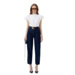 MAGDA BUTRYM T SHIRT WITH PADDED SHOULDERS
