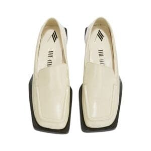 THE ATTICO ”MICOL” OFF-WHITE LOAFERS