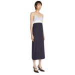DRIES VAN NOTEN A-LINE BRATOP DRESS MIDNIGHT
