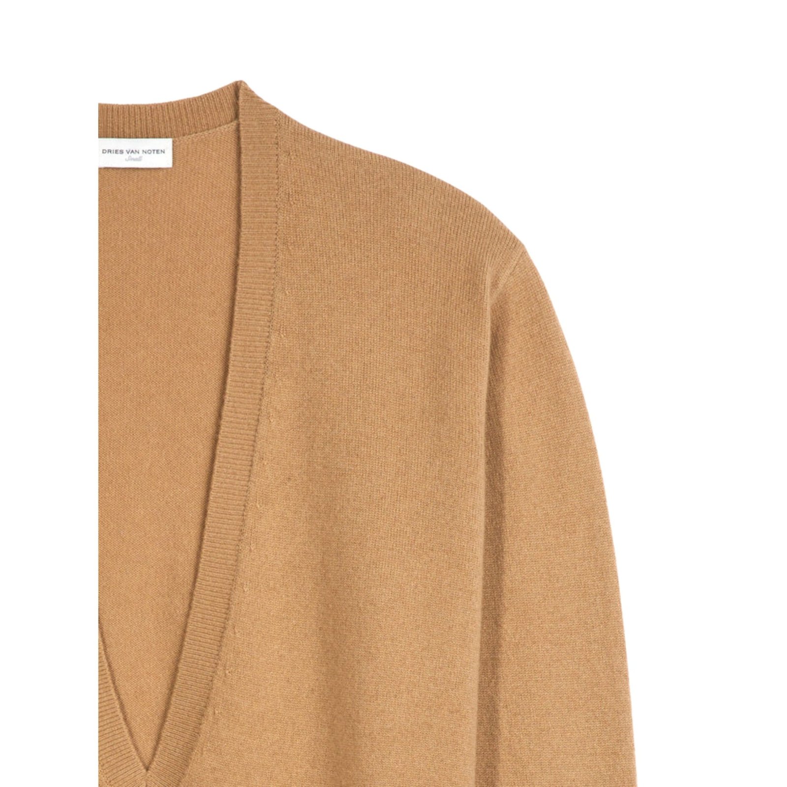 DRIES VAN NOTEN CASHMERE SWEATER CAMEL