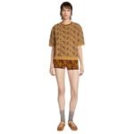 DRIES VAN NOTEN JACQUARD SWEATER COGNAC