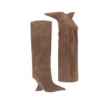 THE ATTICO ''CHEOPE'' DARK GREY TUBE BOOT