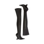 THE ATTICO ''CHEOPE'' BLACK THIGH HIGH