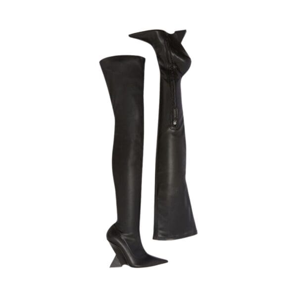 THE ATTICO ''CHEOPE'' BLACK THIGH HIGH