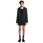 NANUSHKA JELMER STUDDED ORGANZA SHIRT BLACK