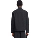 NANUSHKA ABBAS WASHED-CANVAS SHIRT BLACK