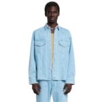 NANUSHKA TRISTO PATCH POCKET DENIM OVERSHIRT