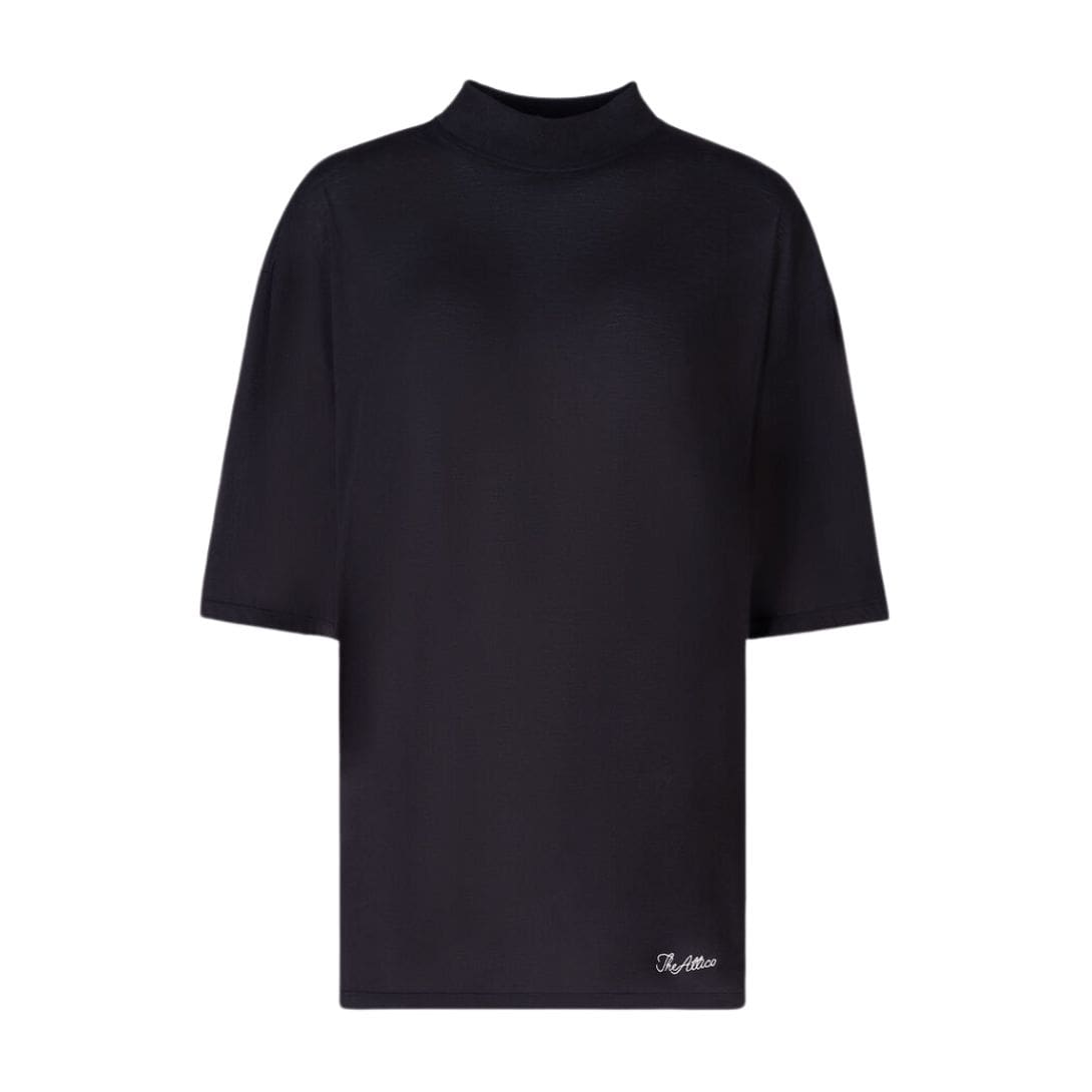 THE ATTICO BLACK T-SHIRT