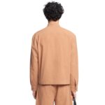 NANUSHKA ABBAS WASHED-CALICO SHIRT BROWN