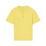 NANUSHKA ZAMIR MERINO WOOL POLO SHIRT YELLOW