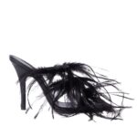 THE ATTICO BLUE AND LIGHT GREY MINI DRESS