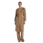 YVES SALOMON MERINO KNIT AND MINK LONG CARDIGAN