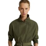 YVES SALOMON OVERSIZED COAT IN TECHNICAL FABRIC